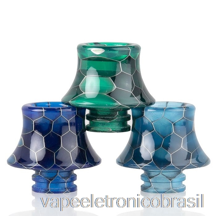 Vape Vaporesso 510 Cone De Resina De Pele De Cobra Ponta De Gotejamento Branca